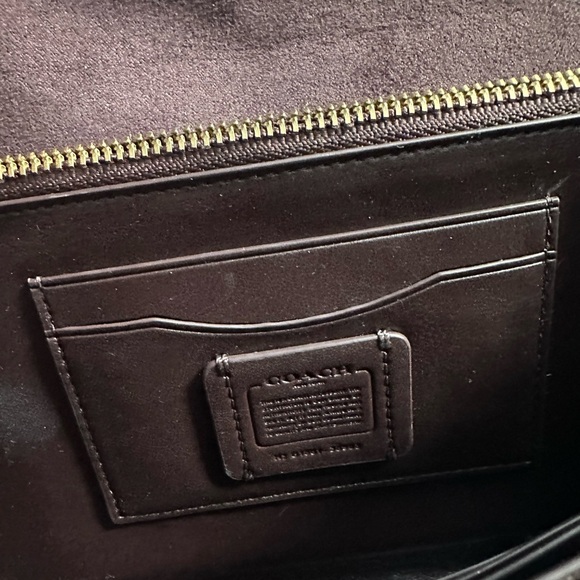 Coach - Brown and Gold Cross body bag - Picture 2 of 5